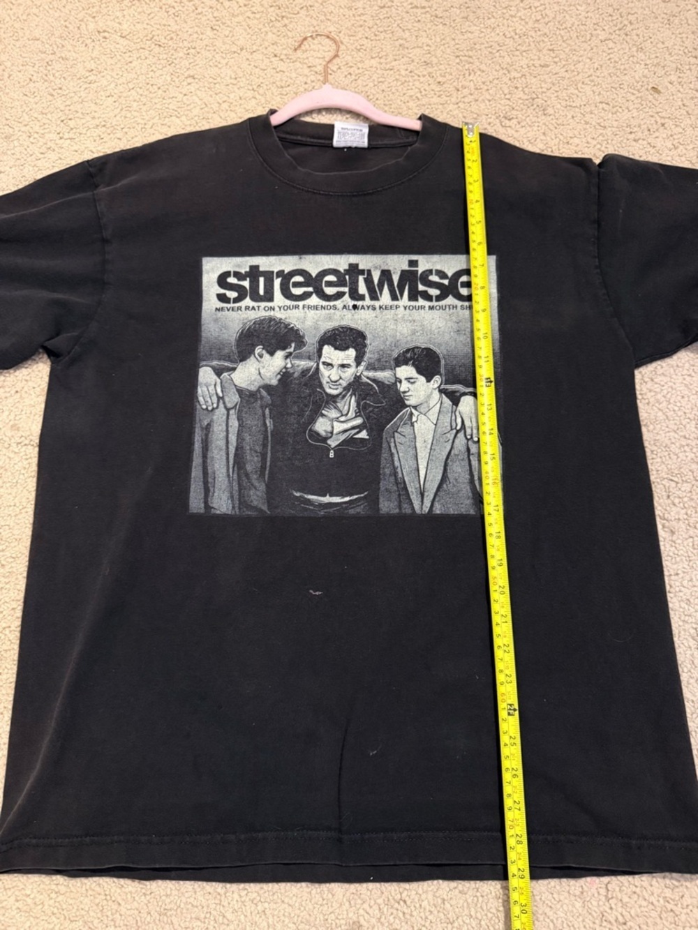 Streetwise Graphic Tee Black Johnny Cash Style Photo Shirt XL USA - Picture 5 of 6